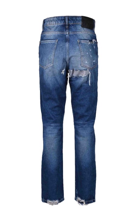Jeans Rasgados de Mezclilla Desgastada - Image 2