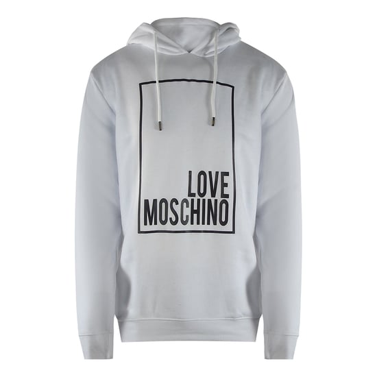 Sudadera Blanca Con Capucha Y Logo De Love Moschino - Image 1