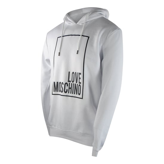 Sudadera Blanca Con Capucha Y Logo De Love Moschino - Image 3