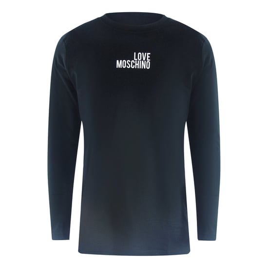 Camiseta Negra De Manga Larga Con El Logotipo De Love Moschino - Image 1