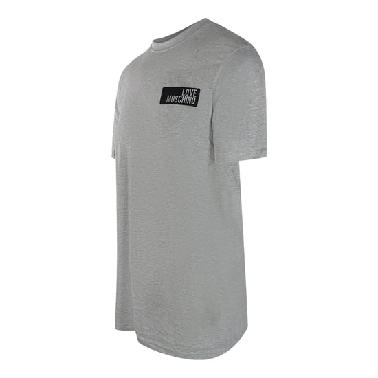 Camiseta Gris Con Logo En Bloque De Love Moschino - Image 3