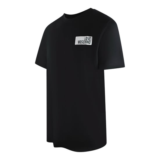 Camiseta Negra Con Logo En Bloque De Love Moschino - Image 2