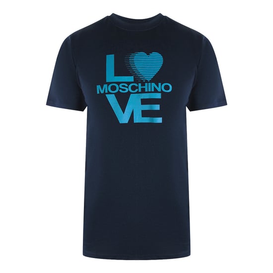 Camiseta Azul Marino Con El Logotipo De Love Moschino - Image 1