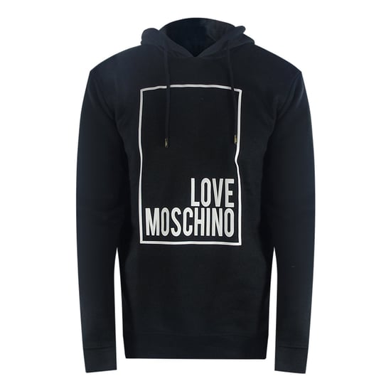 Sudadera Negra Con Capucha Y Logo De Love Moschino - Image 1