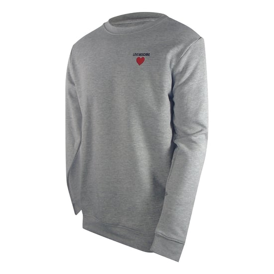 Sudadera Gris Con Logo De Corazón De Love Moschino - Image 3