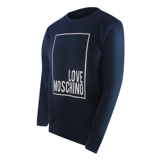 Sudadera Azul Marino Con Logo De Caja De Love Moschino - Image 3