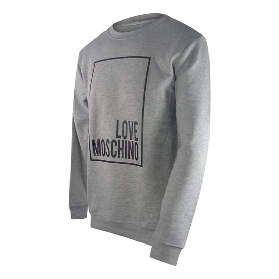 Sudadera Gris Con Logo De Caja De Love Moschino - Image 3