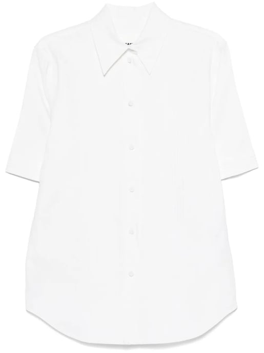 Camisa Ancha Plisada Blanca - Image 3