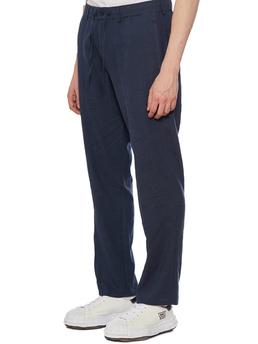 Pantalones de lino con coulisse - Image 4