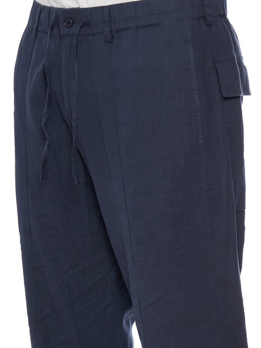 Pantalones de lino con coulisse - Image 5