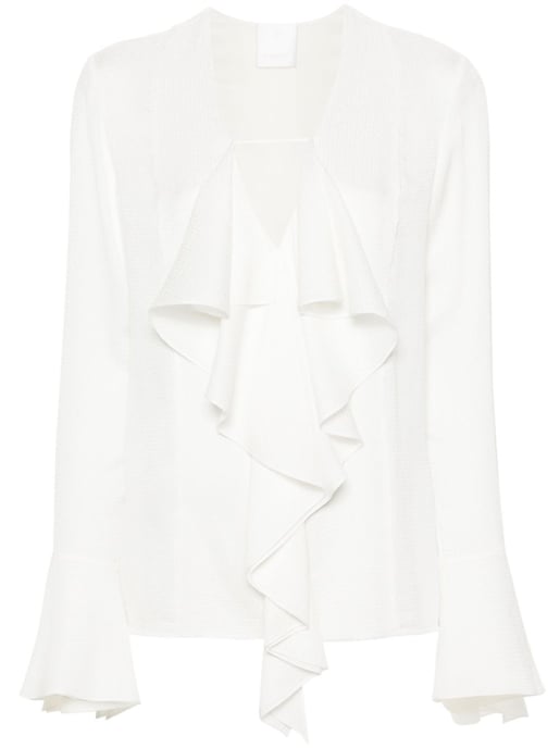 Blusa de seda con volantes - Image 5
