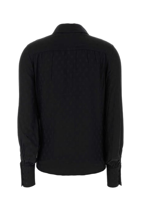 Camisa Teysa de Seda Stretch Negra - Image 2