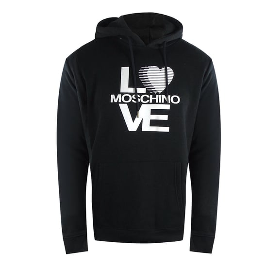 Sudadera Negra Con Capucha Y Logo De Love Moschino - Image 1