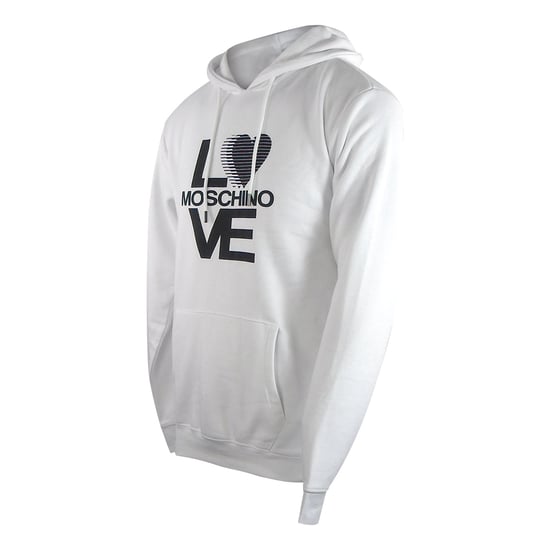 Sudadera Blanca Con Capucha Y Logo De Love Moschino - Image 3