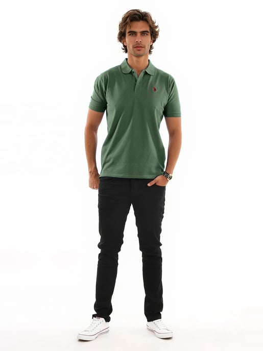 Polo básico de manga corta para hombre U.S. Polo Assn. con tejido elástico - Image 4