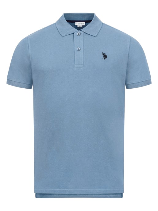 Polo básico de manga corta para hombre U.S. Polo Assn. con tejido elástico - Image 1