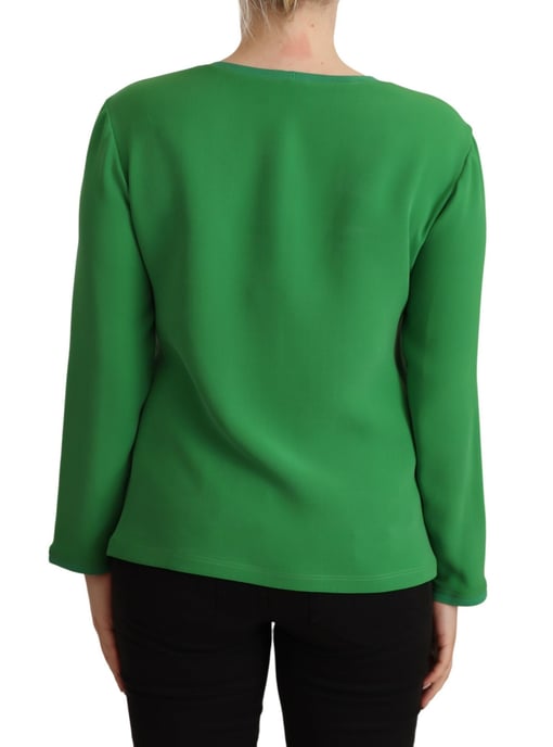 Blusa de manga larga con cuello redondo - Image 3