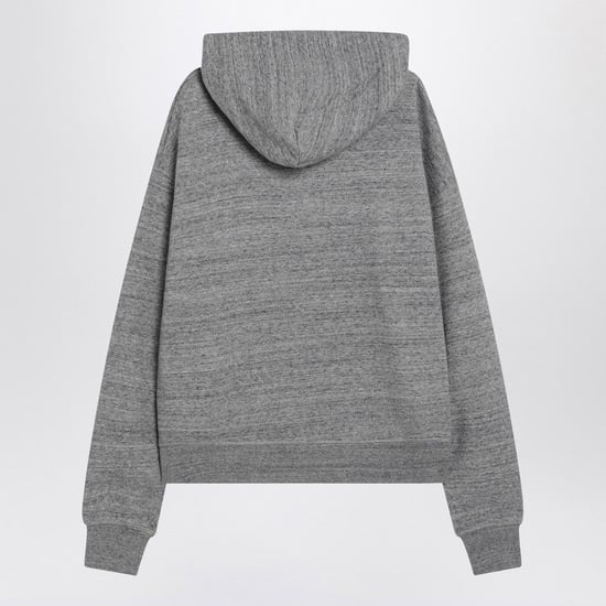 Sudadera de algodón gris con logo - Image 2