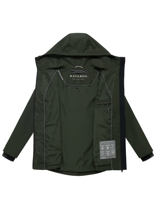 Chaqueta de entretiempo para mujer Navahoo Blumentanz con capucha - Image 4