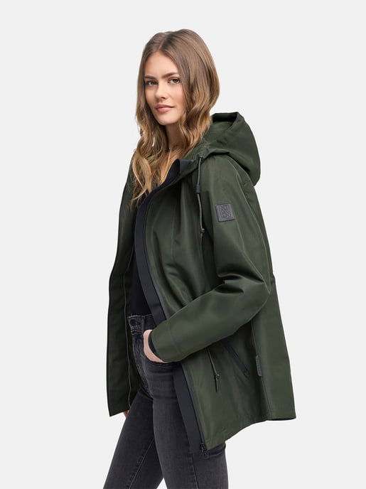 Chaqueta de entretiempo para mujer Navahoo Blumentanz con capucha - Image 6