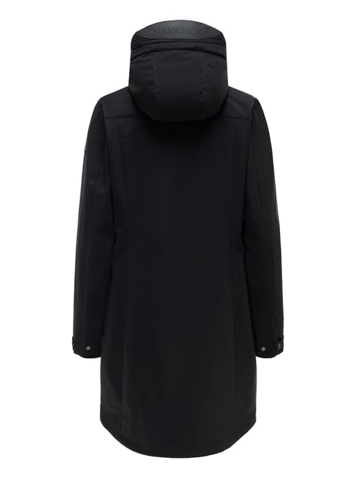 Chaqueta softshell de entretiempo para mujer Navahoo Morgennebel con capucha - Image 3