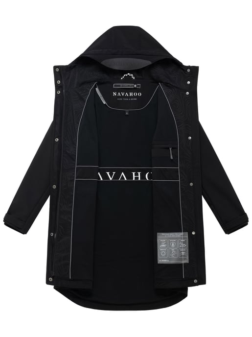Chaqueta softshell de entretiempo para mujer Navahoo Morgennebel con capucha - Image 4