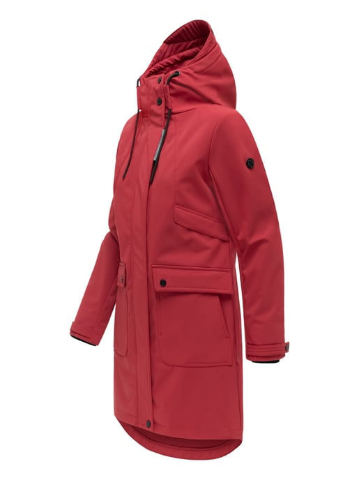 Chaqueta softshell de entretiempo para mujer Navahoo Morgennebel con capucha - Image 2