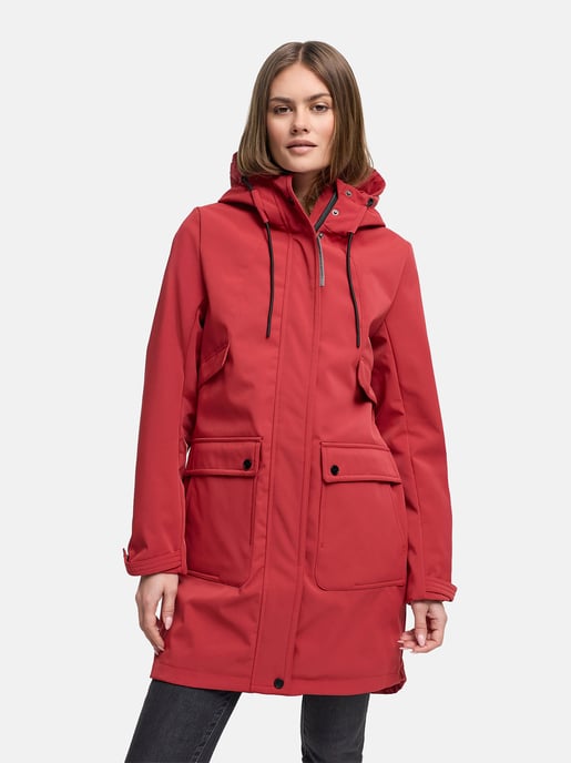 Chaqueta softshell de entretiempo para mujer Navahoo Morgennebel con capucha - Image 5
