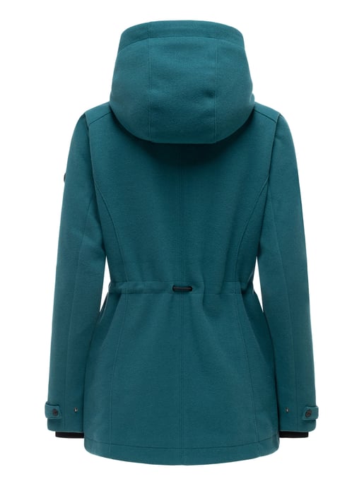 Chaqueta de entretiempo para mujer Navahoo Lächelstern con capucha efecto lana - Image 3