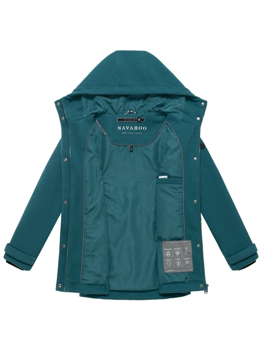 Chaqueta de entretiempo para mujer Navahoo Lächelstern con capucha efecto lana - Image 4