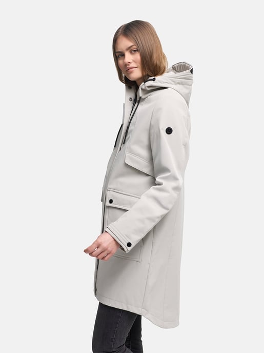 Chaqueta softshell de entretiempo para mujer Navahoo Morgennebel con capucha - Image 6