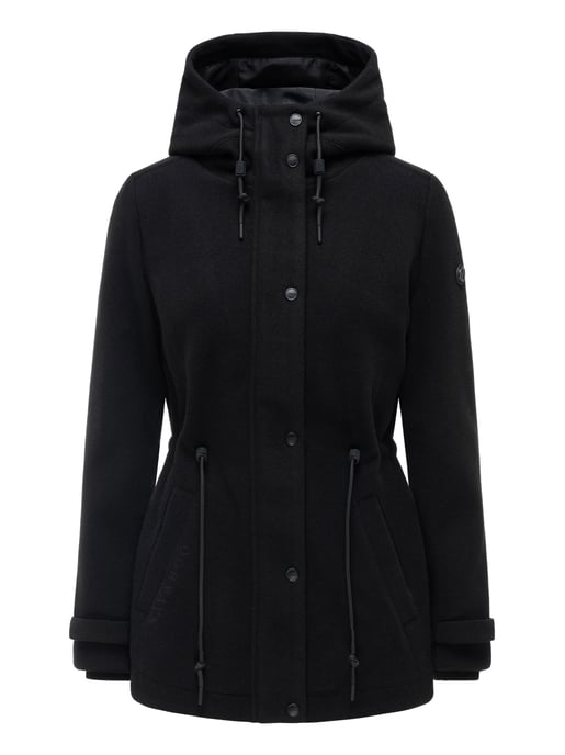 Chaqueta de entretiempo para mujer Navahoo Lächelstern con capucha efecto lana - Image 1