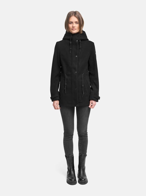 Chaqueta de entretiempo para mujer Navahoo Lächelstern con capucha efecto lana - Image 5