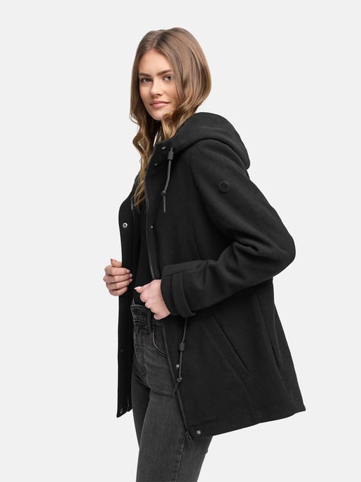 Chaqueta de entretiempo para mujer Navahoo Lächelstern con capucha efecto lana - Image 6