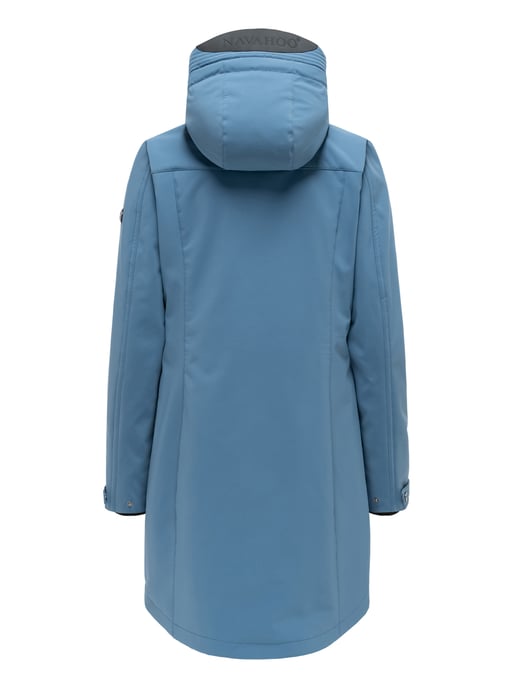 Chaqueta softshell de entretiempo para mujer Navahoo Morgennebel con capucha - Image 3