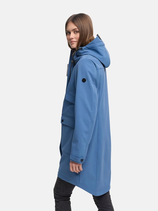 Chaqueta softshell de entretiempo para mujer Navahoo Morgennebel con capucha - Image 6