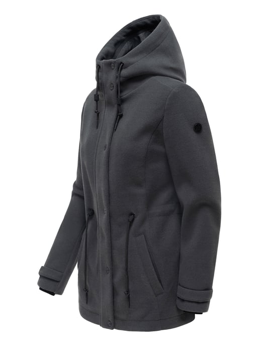 Chaqueta de entretiempo para mujer Navahoo Lächelstern con capucha efecto lana - Image 2