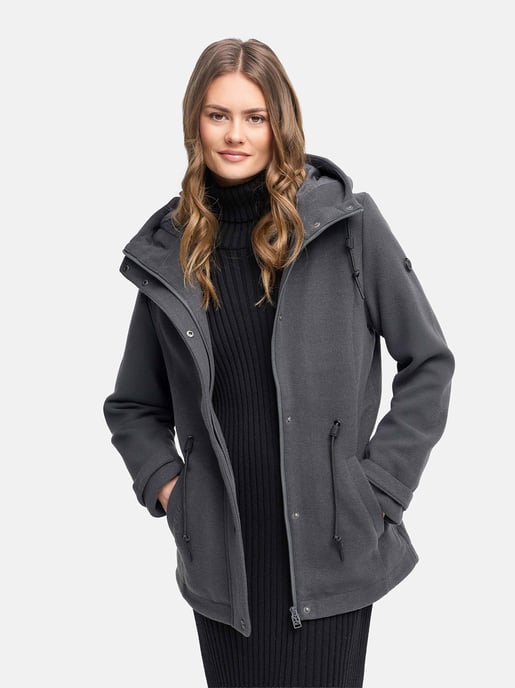 Chaqueta de entretiempo para mujer Navahoo Lächelstern con capucha efecto lana - Image 5