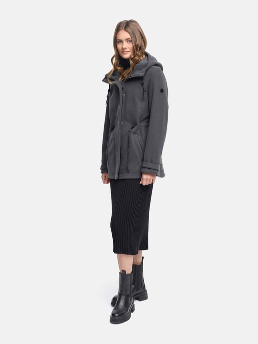 Chaqueta de entretiempo para mujer Navahoo Lächelstern con capucha efecto lana - Image 6