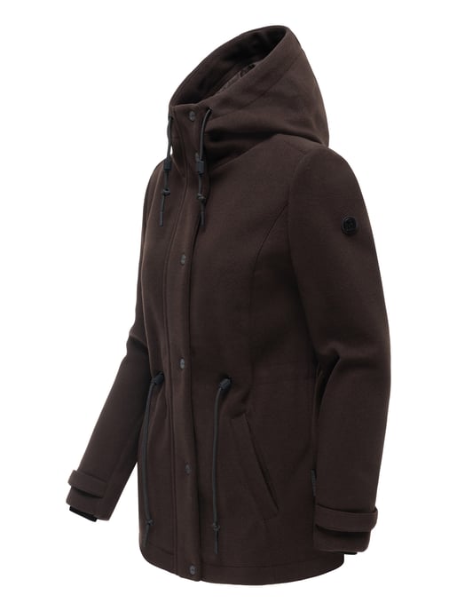 Chaqueta de entretiempo para mujer Navahoo Lächelstern con capucha efecto lana - Image 2