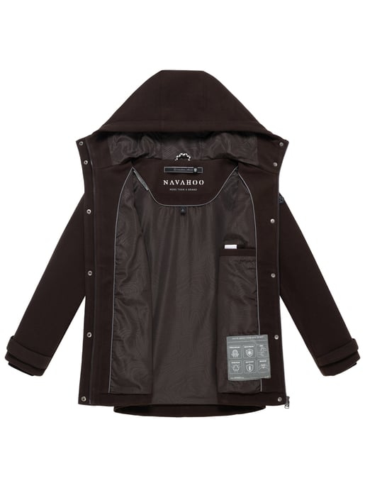 Chaqueta de entretiempo para mujer Navahoo Lächelstern con capucha efecto lana - Image 4