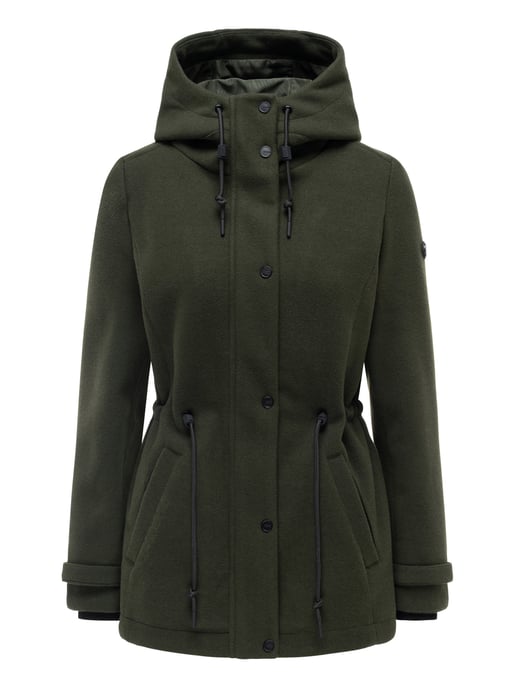 Chaqueta de entretiempo para mujer Navahoo Lächelstern con capucha efecto lana - Image 1