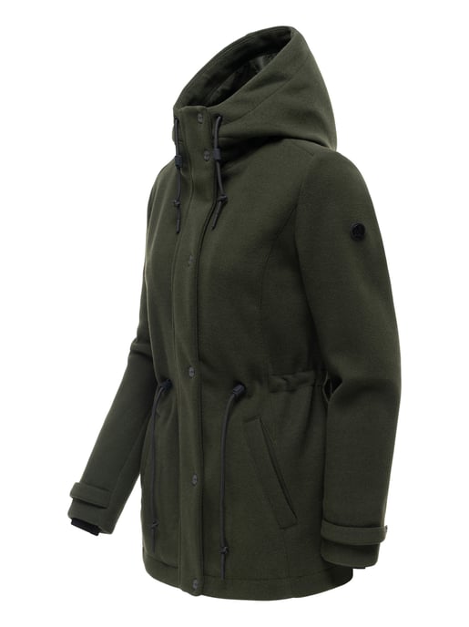 Chaqueta de entretiempo para mujer Navahoo Lächelstern con capucha efecto lana - Image 2