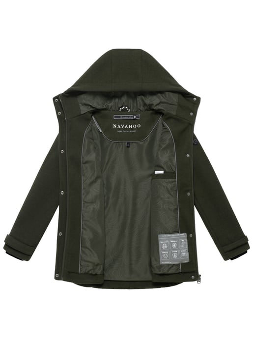 Chaqueta de entretiempo para mujer Navahoo Lächelstern con capucha efecto lana - Image 4