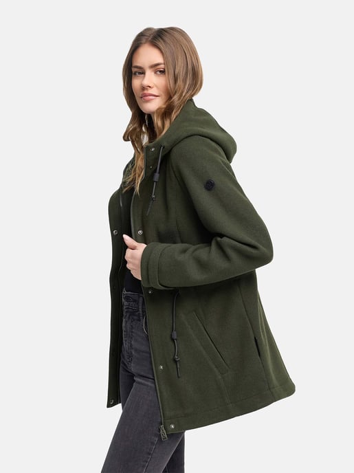 Chaqueta de entretiempo para mujer Navahoo Lächelstern con capucha efecto lana - Image 6