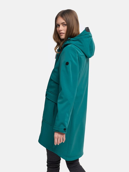 Chaqueta softshell de entretiempo para mujer Navahoo Morgennebel con capucha - Image 6