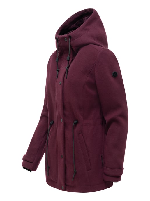Chaqueta de entretiempo para mujer Navahoo Lächelstern con capucha efecto lana - Image 2