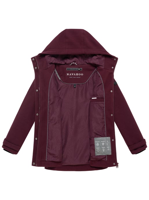 Chaqueta de entretiempo para mujer Navahoo Lächelstern con capucha efecto lana - Image 4