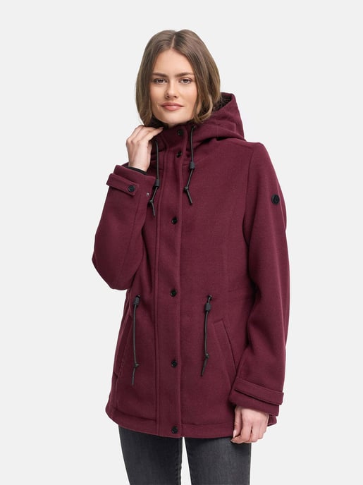 Chaqueta de entretiempo para mujer Navahoo Lächelstern con capucha efecto lana - Image 5