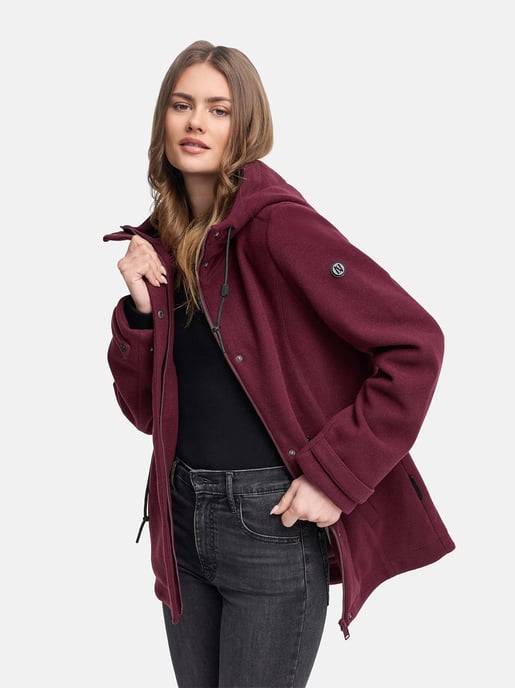 Chaqueta de entretiempo para mujer Navahoo Lächelstern con capucha efecto lana - Image 6
